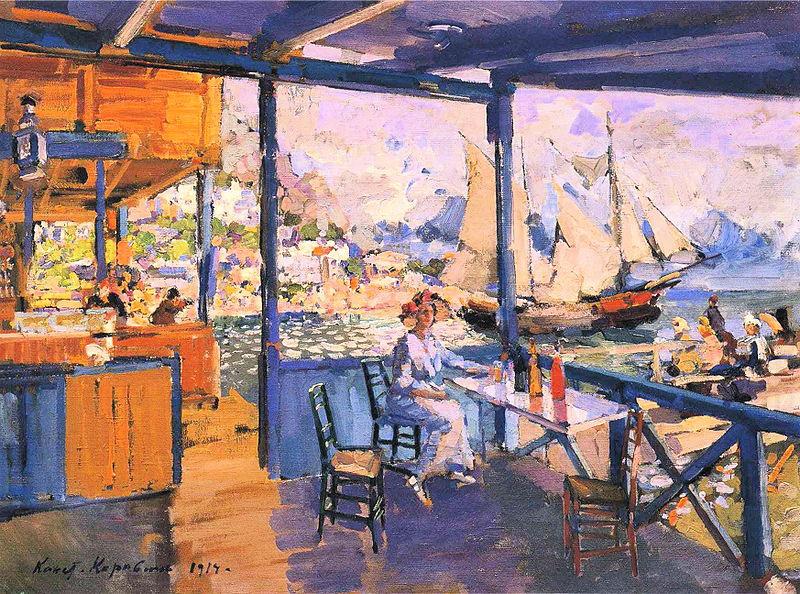 Konstantin Korovin Pier in Gurzuf china oil painting image